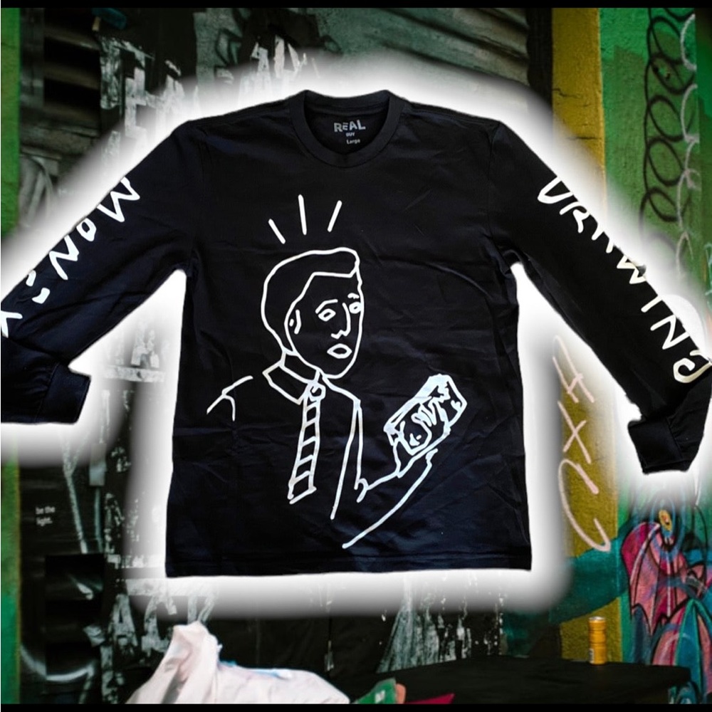 🆕 TRouBLe 😈 AnDReW "MoNeY TaLKs" LoNG SLeeVe TeE 👻